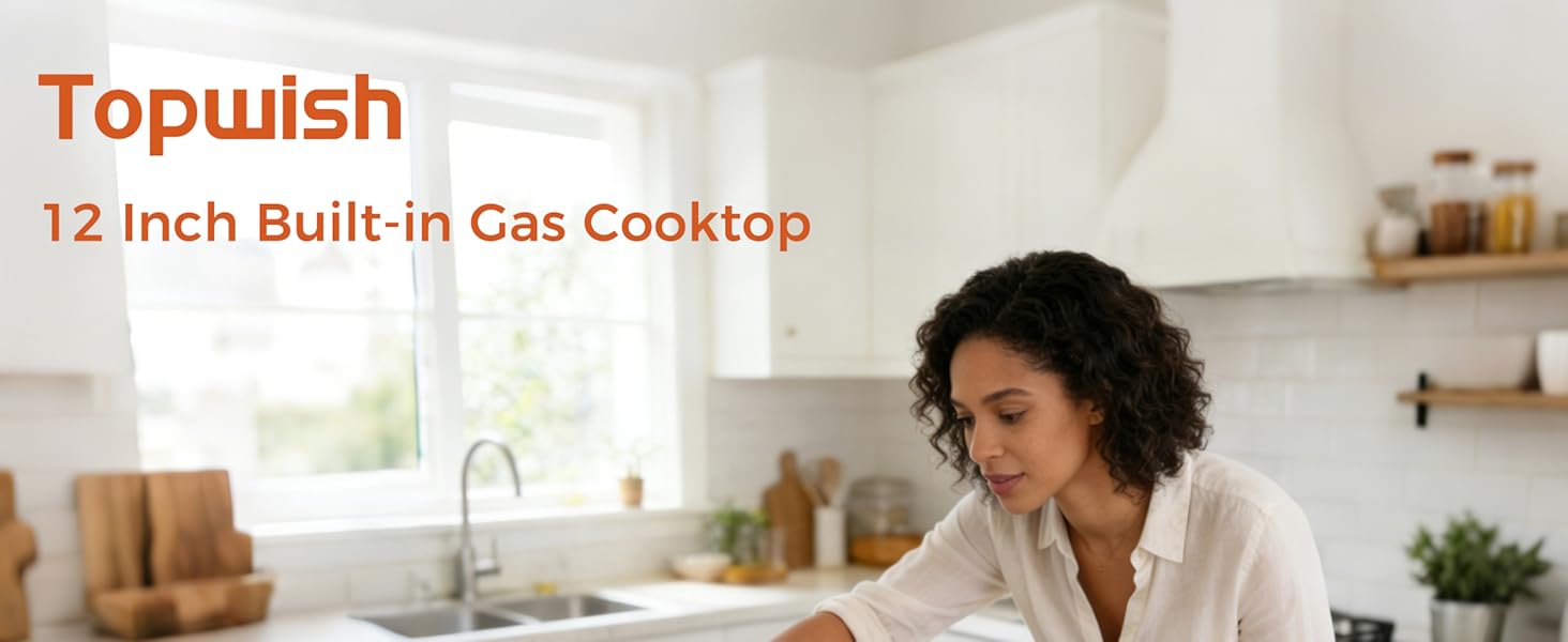 12 Inch Gas Cooktop Gas Stove Top 2 Burners