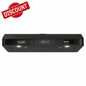 BRANO 30 Inch Under Cabinet Range Hood with Voice/Gesture/Touch Control