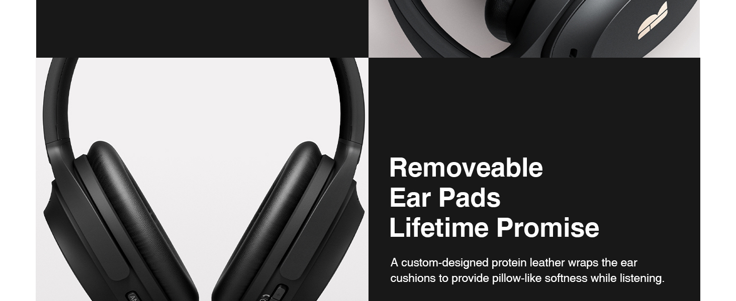 Ultra-comfortable: Active noise cancelling headphones can be pressure-free worn all day
