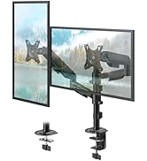 17-57" Dual Monitor Wall Mount, Vertical Monitor Stand for Heavy Duty Monitor, up to 59.4 lbs per...