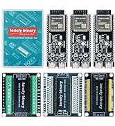 Lonely Binary 3-Pack ESP32 Gold Edition Kit WiFi Bluetooth Dual-Core MCU Screw/Non-Screw Expandio...