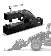 EBESTTECH Bolt on Clamp on Trailer Hitch for Tractor Bucket Attachments with 3/8" Bolt On Grab Ho...