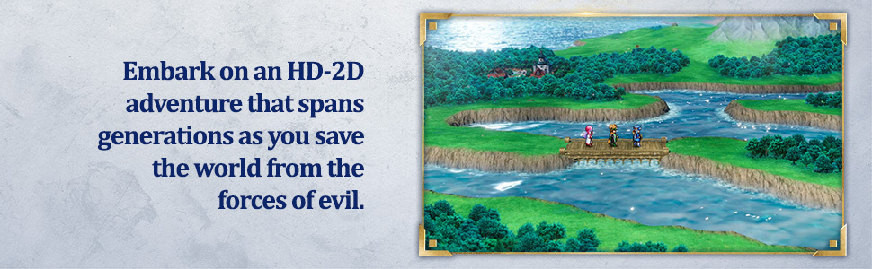 Experience the epic origins of the Dragon Quest series with two games beautifully remade.