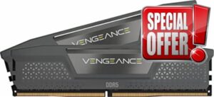 CORSAIR Vengeance DDR5 32GB (2 x 16GB) 6000MHz CL38-44-44-96 1.35V Intel XMP 3.0 AMD Expo Computer Desktop Memory – Gray