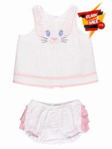 RuffleButts Baby Girls Applique Swing Top and Bloomer Se
