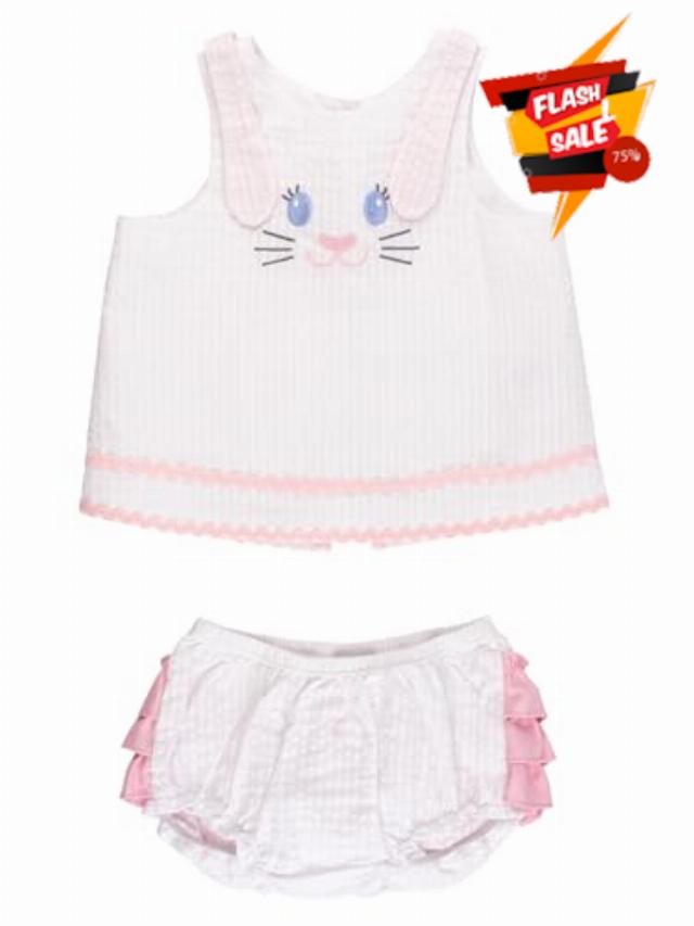 RuffleButts Baby Girls Applique Swing Top and Bloomer Se