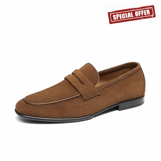 Bruno Marc Men's Classic Penny Loafers Suede Dress Shoes Comfort Lightweight Slip-on Shoe Solace Reserve