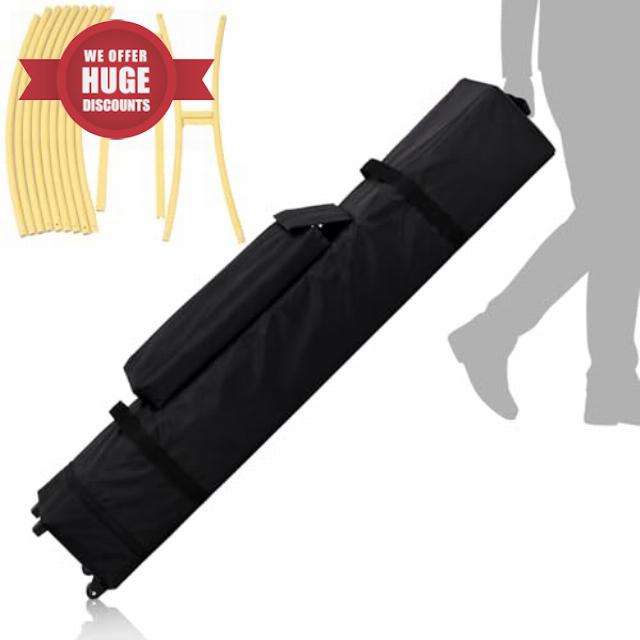 Abbylike 62 x 9 Inch Balloon Arch Frame Storage Bag with Wheels Balloon Kit Travel Bag for Transport and Storage Wedding Arch Stand Backdrop Frame Organizer for Ceremony Bridal Shower Birthday Deco