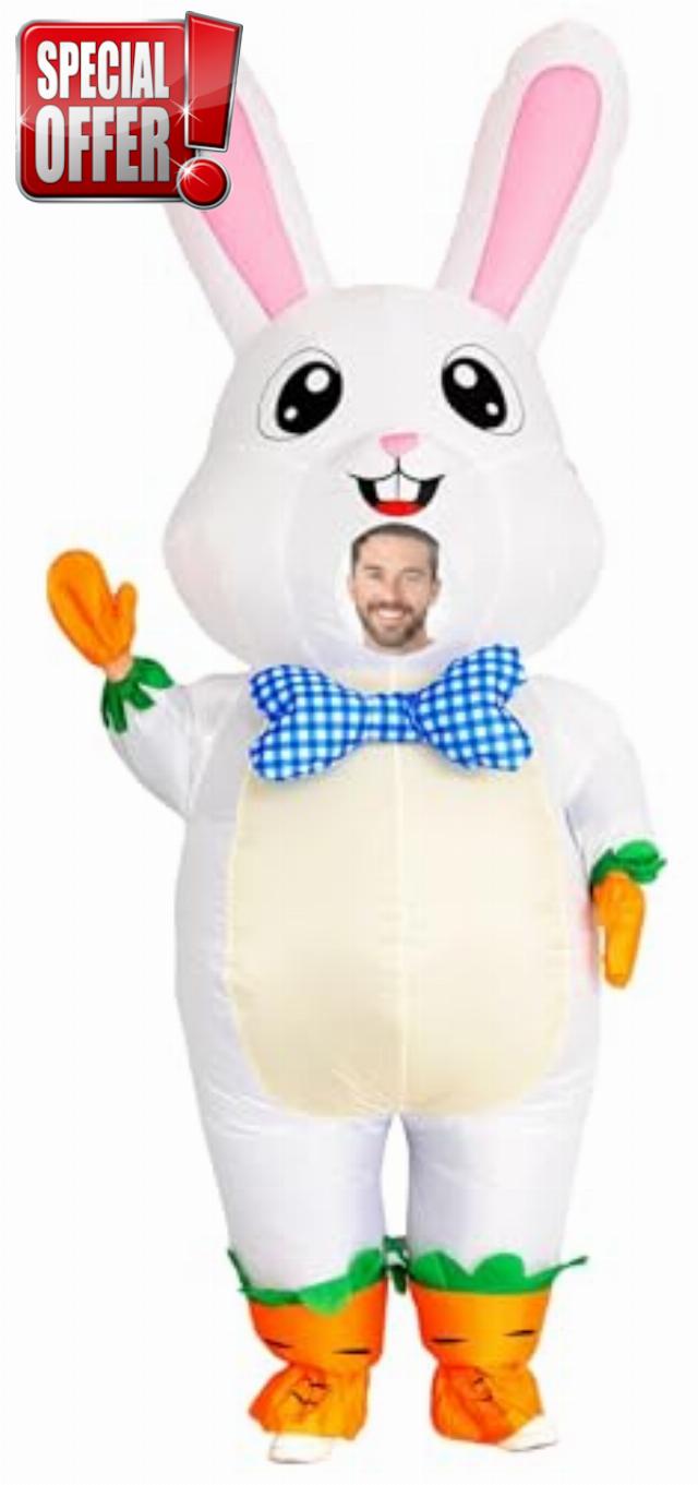 Inflatable Bunny Costume for Adul