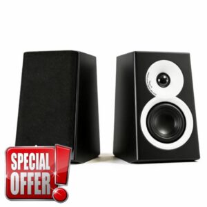 Active Bookshelf Speakers for TV & Desktop – Powered Stereo Bluetooth 5.3 Speaker with Optical & RCA Inputs