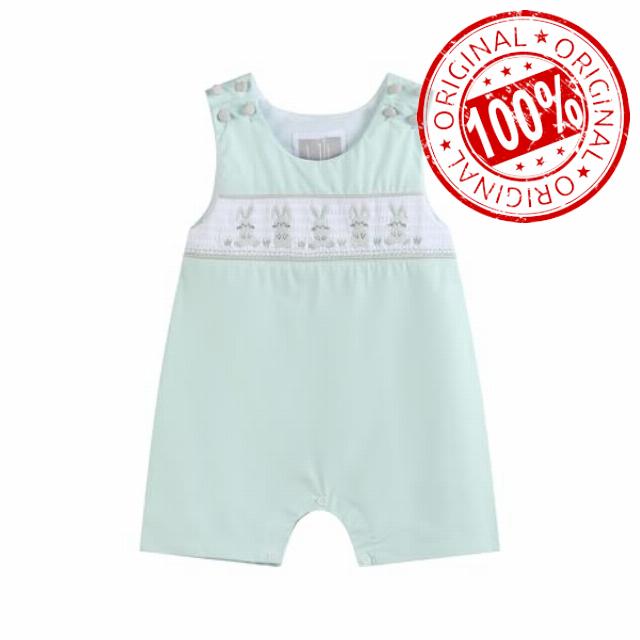 Lil cactus Boys Baby and Toddler Easter Bunny Shortalls