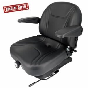 Core-Ride Mower & Equipment Suspension Seat – 1 YEAR WARRANTY – Heavy Duty Zero Turn Mowers Tractors & Forklifts Fits Scag Ferris Hustler Gravely Bad Boy Kubota Toro Toyota Hyster Yale