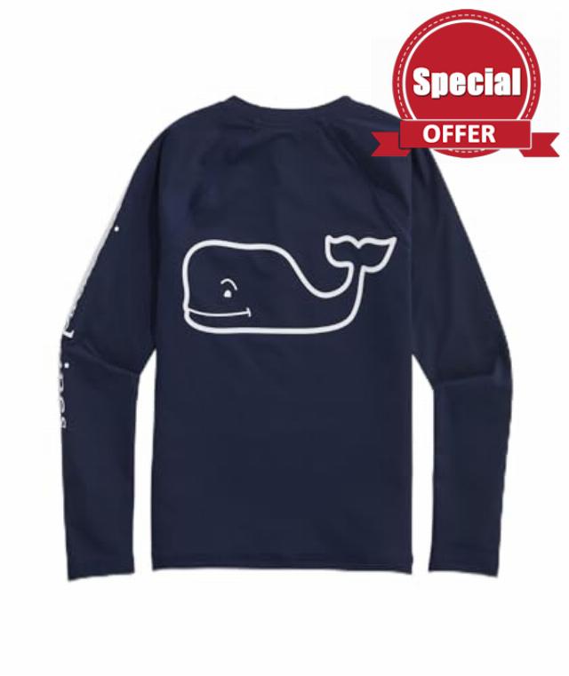Vineyard Vines Unisex Adult Kids' Raglan Rashguard