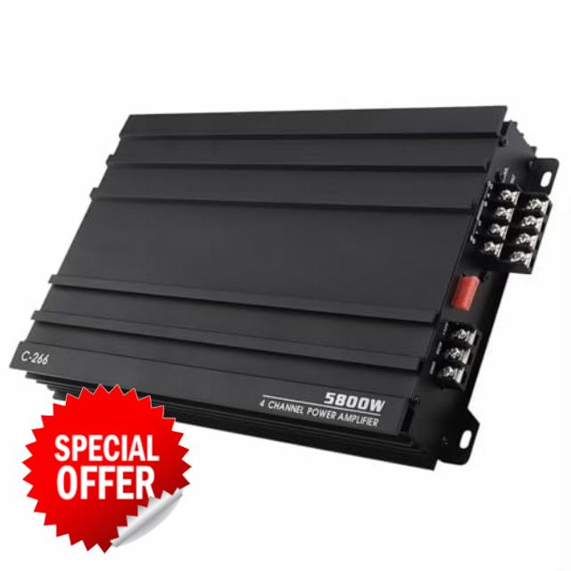 5800W 4 Channel Car Amplifier Stereo Audio Super Bass Power Subwoofer Amp