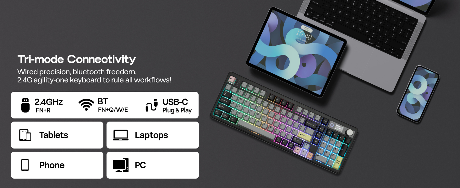 EPOMAKER TH99PRO Wireless Gaming Keyboard