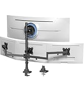 PUTORSEN 49''Monitor Arm with Keyboard Tray, Sit Stand Monitor Desk Mount, 44 lbs Monitor& 19.8 l...