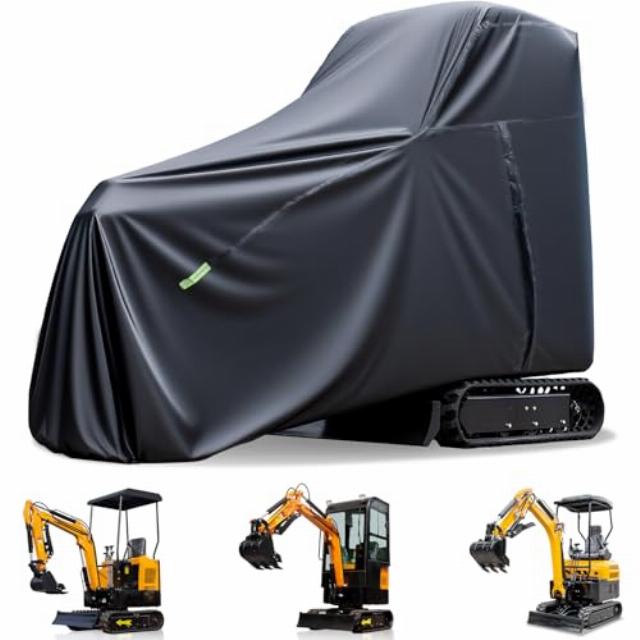 Mini Excavator Cover Fit for Bobcat/Kubota/John Deere/Yanmar/Takeuchi 0.8-1.8 Tons Diggers