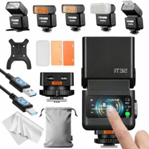 Godox IT32 TTL Camera Flash with X5S Flash Trigger for Sony Cameras