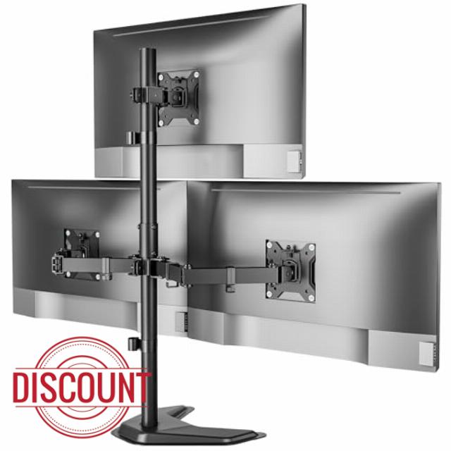 monTEK Stable Triple Monitor Stand