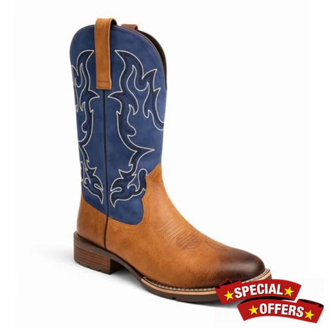 Men's Cowboy Boots with Square Toe