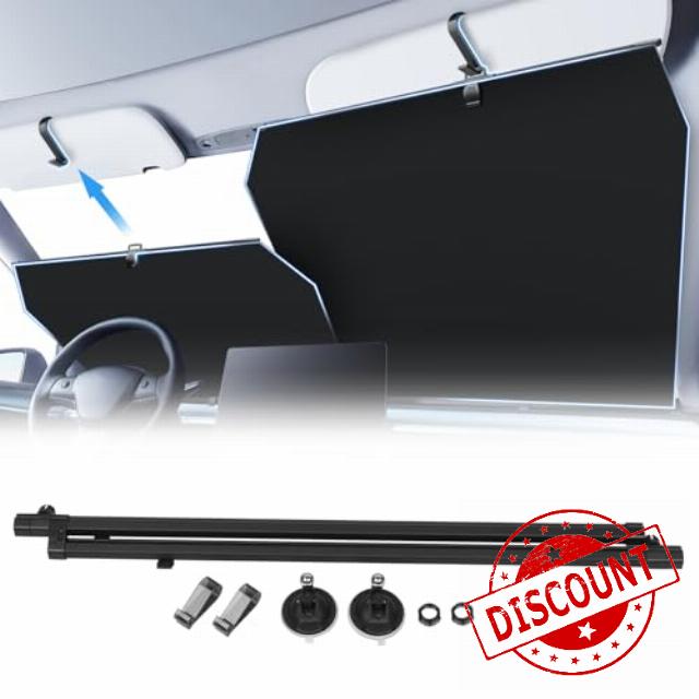 2026 Retractable Windshield Sun Shade Automatic Car Sunshade for Windshield