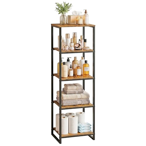 47" H Narrow Open Floor Shelves