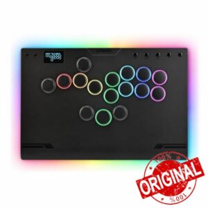 ONEED Haute42 Leverless Controller Arcade Stick M Ultra Gen2-Aluminum Arcade Stick with Cable Security Clasp & Button LED Rings