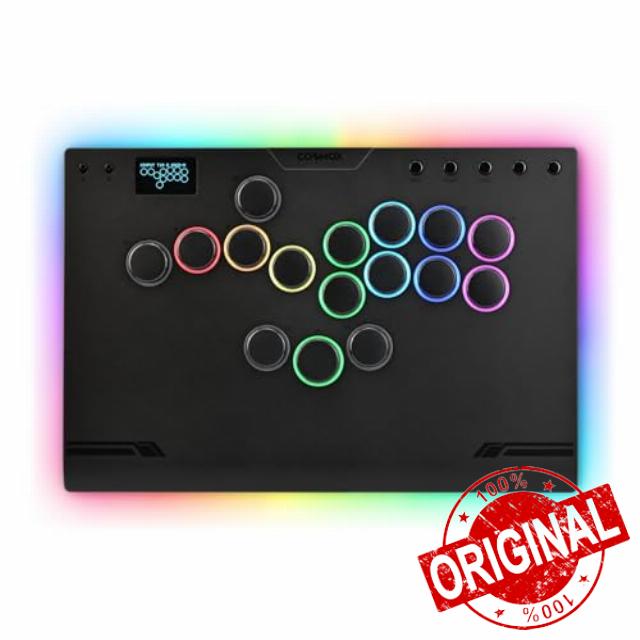 ONEED Haute42 Leverless Controller Arcade Stick M Ultra Gen2-Aluminum Arcade Stick with Cable Security Clasp & Button LED Rings
