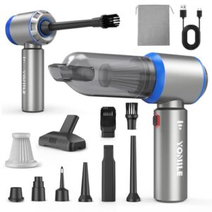 2 in 1 27000PA Brushless Car Vacuum &250000RPM Air Duster 9000mAh Battery Air Blower Wireless Handheld Vacuum for Car