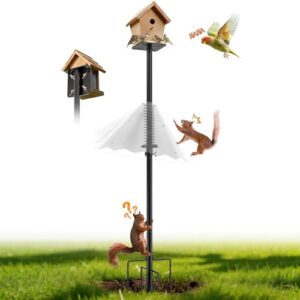 1-Inch Dia Heavy Duty Bird Feeder Stand for Top & Side Mounted Feeders