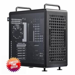 Cooler Master QUBE 540 ATX Mid-Tower PC Case – Highly Customizable Modular Computer Chassis with Movable I/O Panel