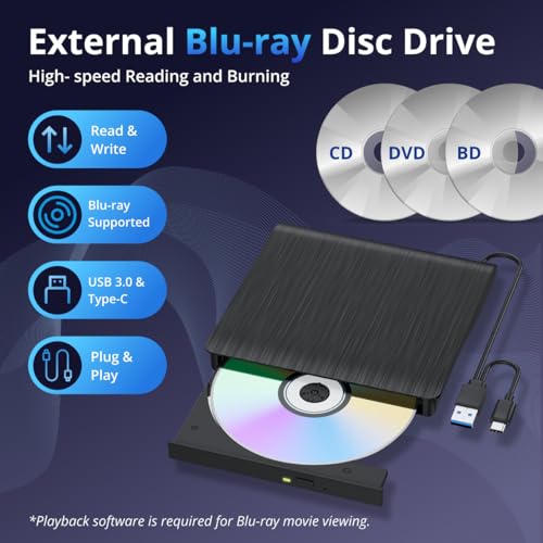 6X BD-RE Writer & 3D Blu-ray Player