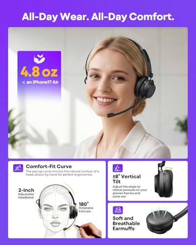 Clear Sound & Comfortable& Stable Bluetooth 5.3 Connection