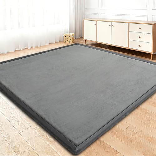 1.3 Inch Thick Memory Foam Tummy Time Mat with Non Slip Backing