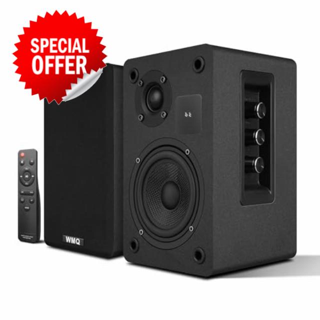 Powered Bookshelf Speaker Pair