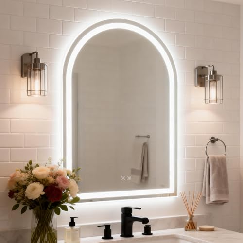 Backlit + Front-lit Double Lighted Vanity Mirror for wall