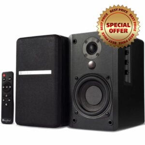 SINGING WOOD BT25 Powered Bluetooth Bookshelf Speakers