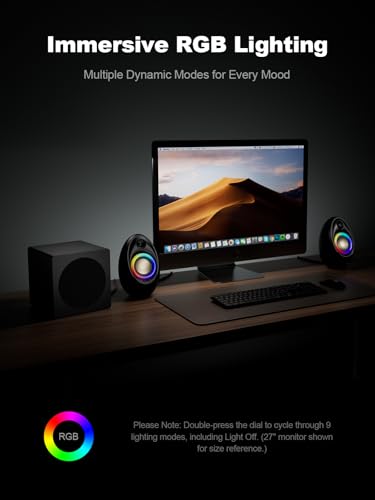 RGB Desktop Speakers for Computer