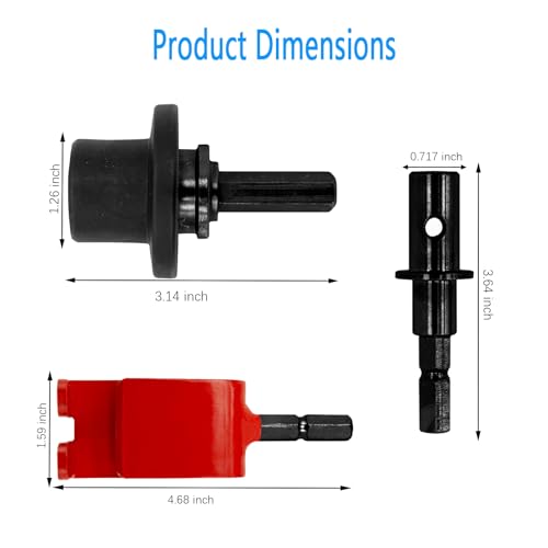 Ice Anchor Drill Adapter for Connection to Pistol Drill Bits and Augers
