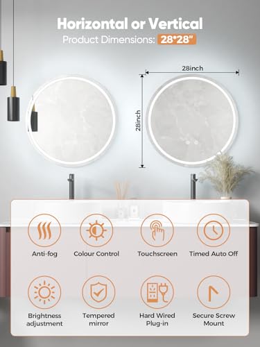 Wall Mounted Makeup Mirror