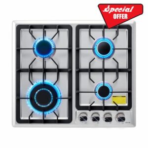 VEVOR 24 inch Gas Cooktop 4 Burners Gas Stove Top