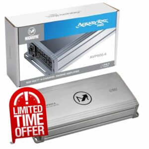 Magnadyne AquaVibe Pro AVP900.4 4-Channel Class D Marine Amplifier