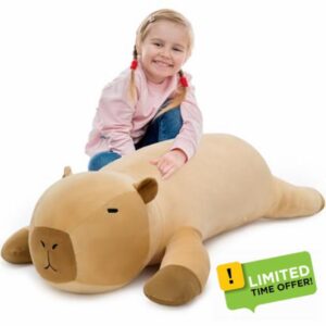 43.3" Long Capybara Plush Body Pillow