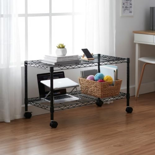 Storage Rack with Smooth Rolling Locking Casters