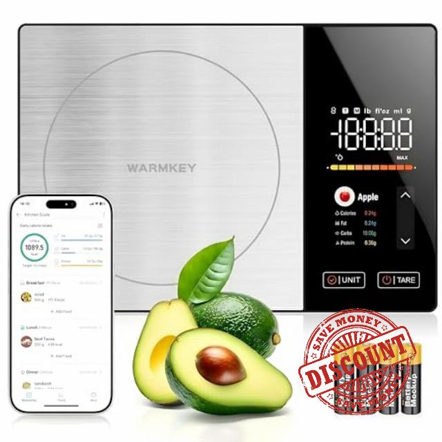 Smart Food Kitchen Scale with Nutritional Calculator