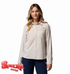 Columbia Women's PFG Castback Woven Long Sleeve