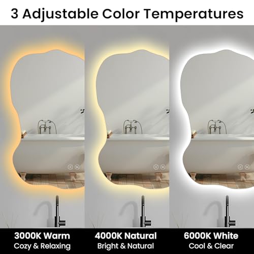 Tempered Glass Wall Vanity Mirror