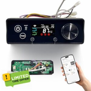 Rectangular PID Temperature WiFi Controller Replacement for Pit Boss Grills 440-1600 Navigator