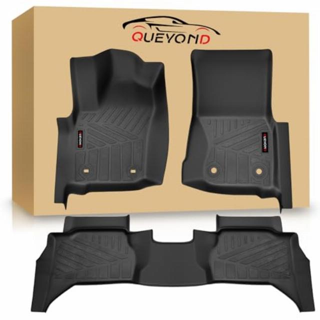 Floor Mats Compatible with 2024-2026 Toyota Tacoma Double Cab Auto Tran (Not fit Hybrid)