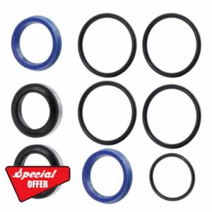 Steering Cylinder Hydraulic Seal Kit Fit for Kubota BX1800D BX1830D BX2200D BX2230D BX22D BX23D Replaces K2561-16600 K2561-1656